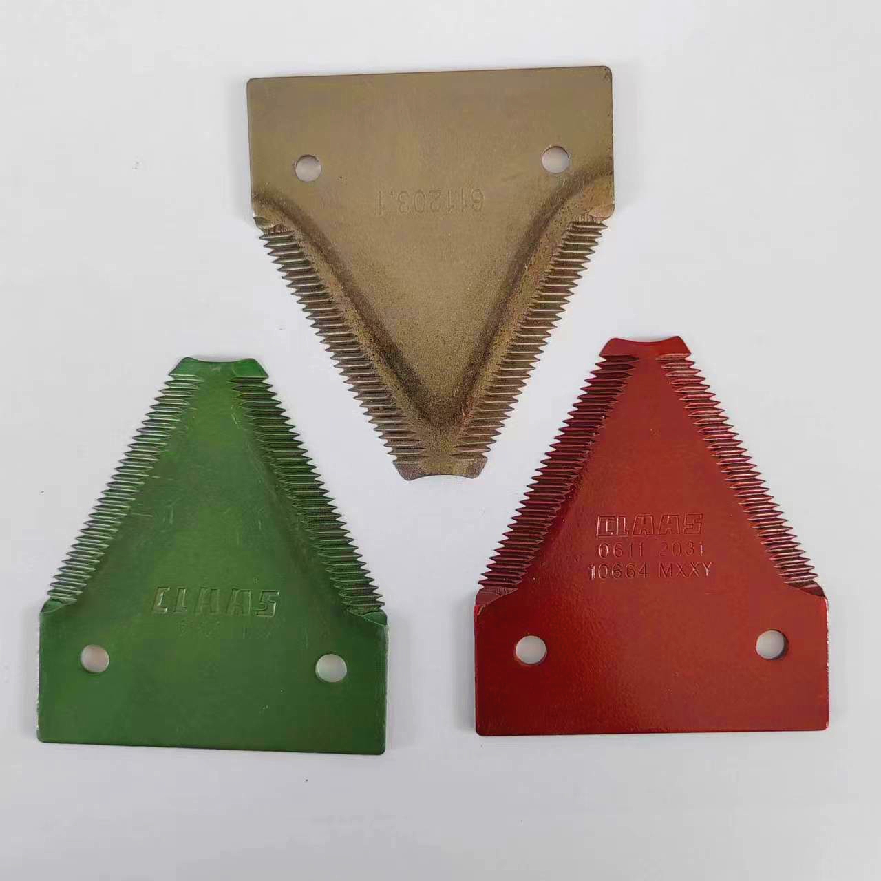used on combine harvester cutting wheat / rice / alfalfa / corn / grass / soybean spare parts knife blade and casting finger guard manufacturer wholesale