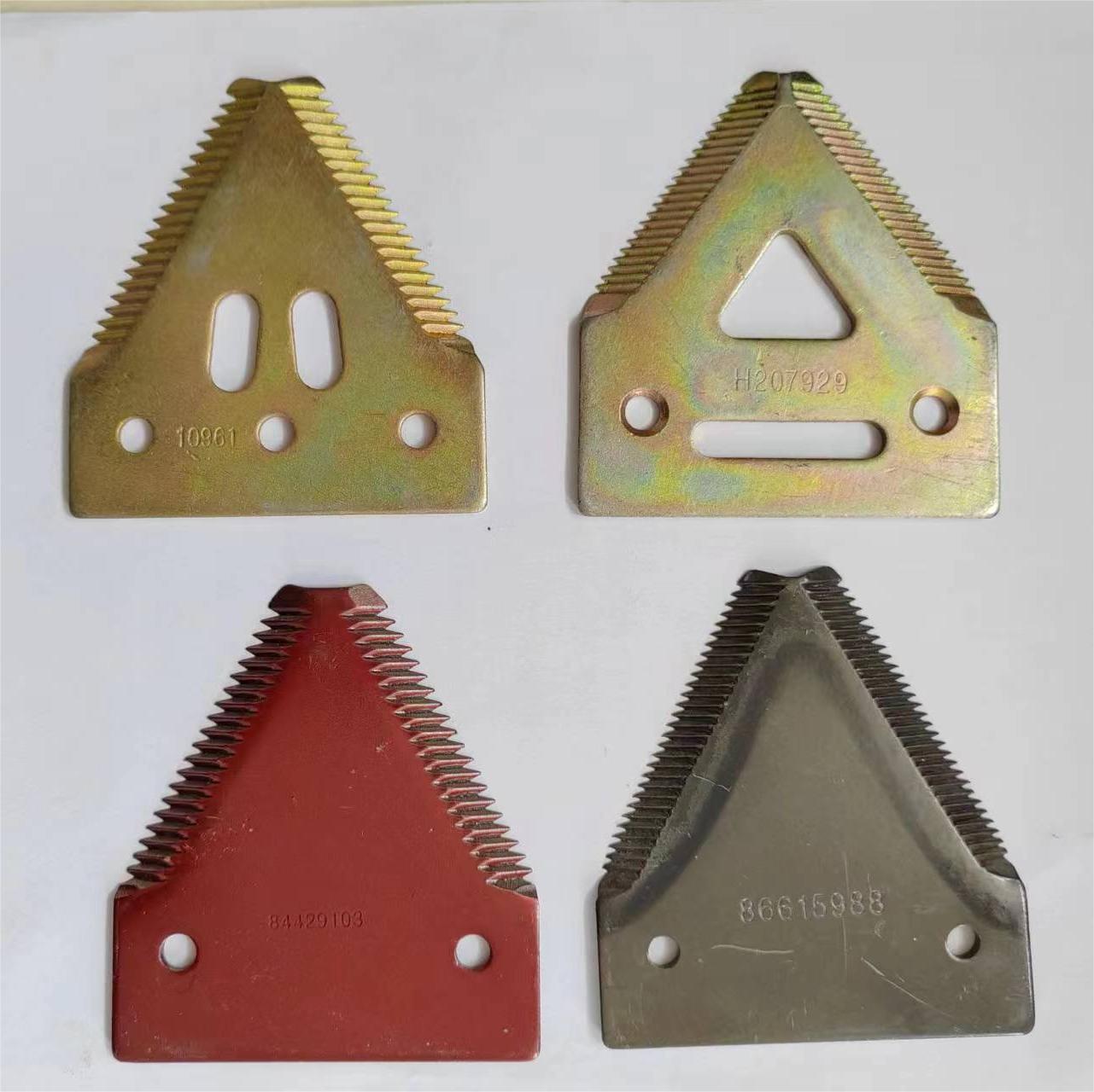 used on combine harvester cutting wheat / rice / alfalfa / corn / grass / soybean spare parts knife blade and casting finger guard manufacturer wholesale