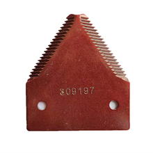Combine Harvester Knife Blade NH 309197 Forged 19 Teeth section OEM Brand for Agricultural Spare Parts Wholesaling