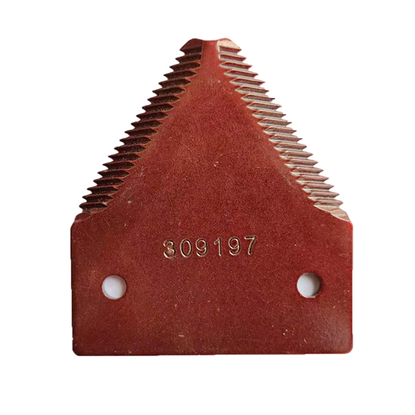 Combine Harvester Knife Blade NH 309197 Forged 19 Teeth section OEM Brand for Agricultural Spare Parts Wholesaling
